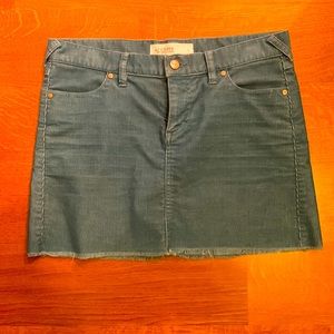 Blue corduroy mini skirt from Carve Designs size 4